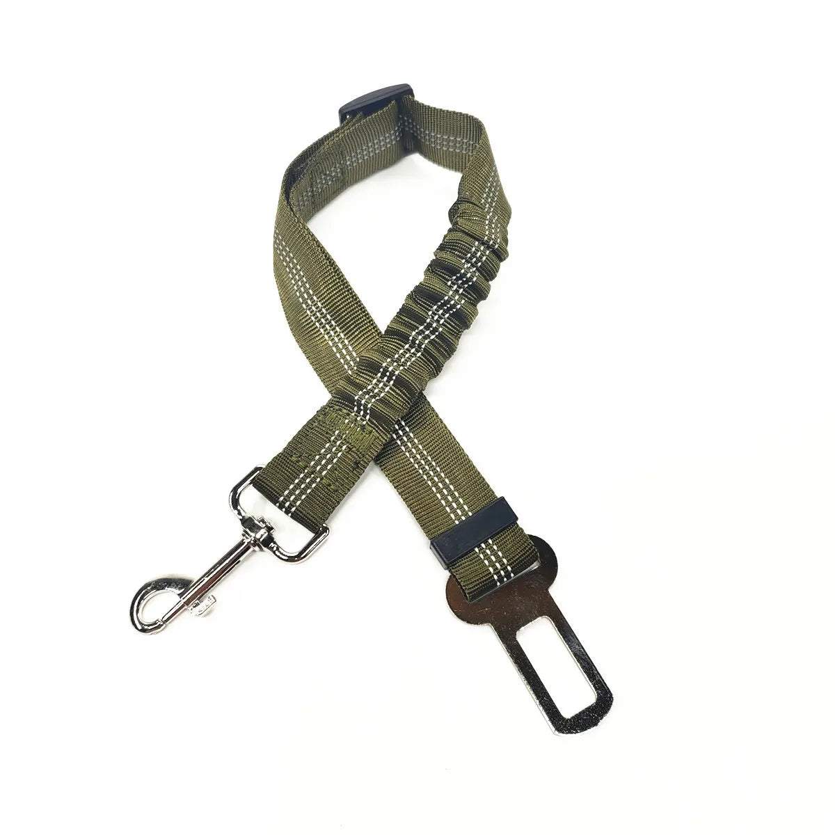 Cinturón para perro verde militar