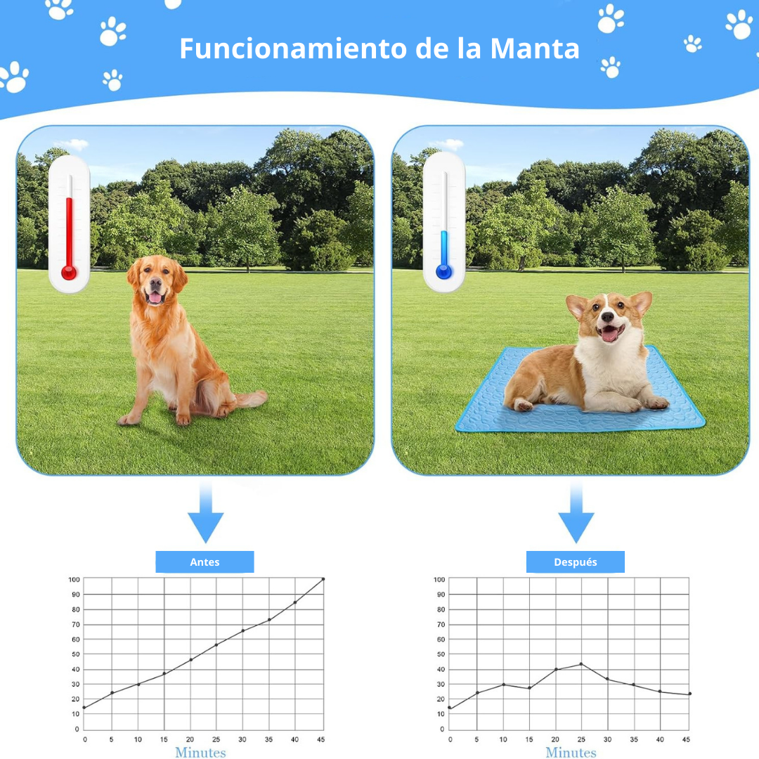 manta refrescante para perro