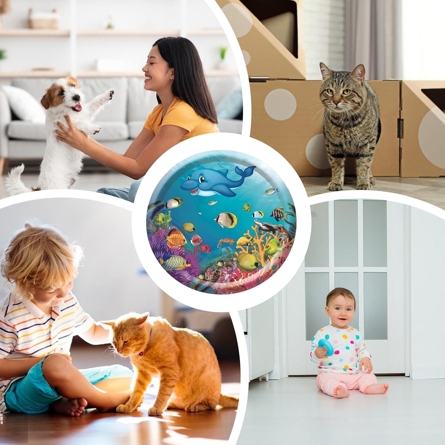 Camas Refrescantes Para Perros Alfombra Sensorial De Agua Para