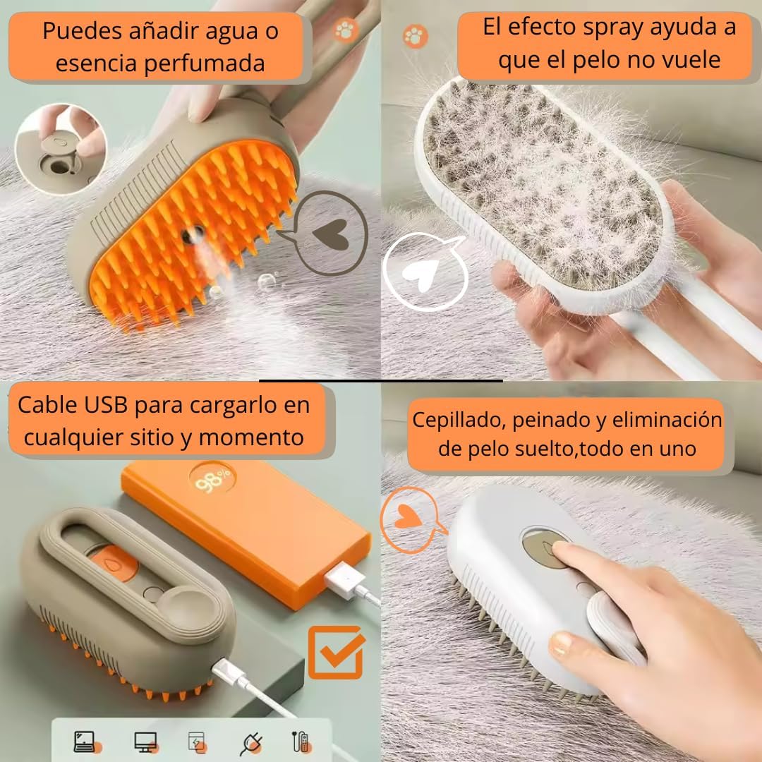 cepillo multifunción con vapor