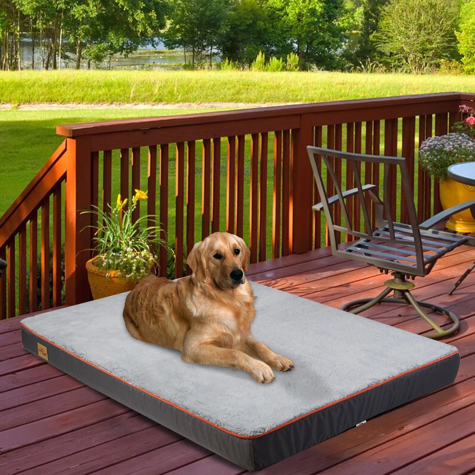 OrthoRelief™  - Cama Ortopédica Memory Foam Impermeable Premium