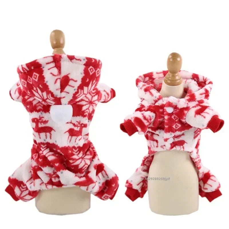 Sudadera de reno navideña para perros pequeños
