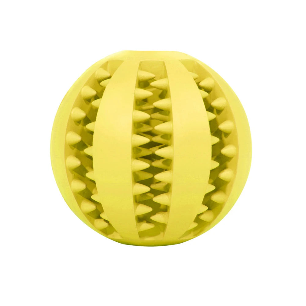 pelota interactiva para mascotas amarillo