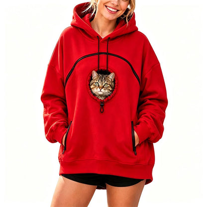 Sudadera con bolsillo para llevar a tu mascota