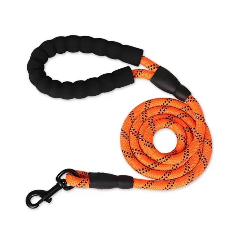 correa reflectante para perro naranja