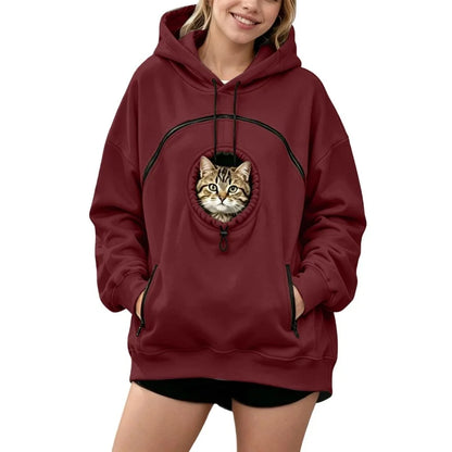 Sudadera con bolsillo para llevar a tu mascota