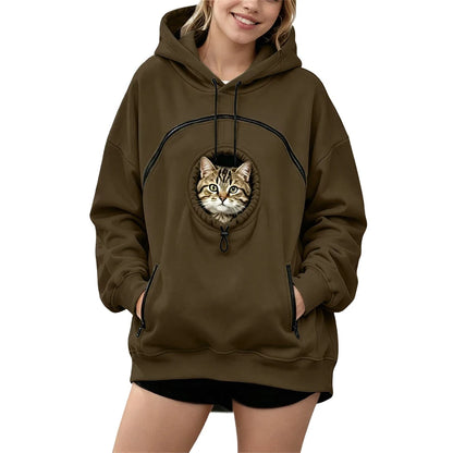 Sudadera con bolsillo para llevar a tu mascota