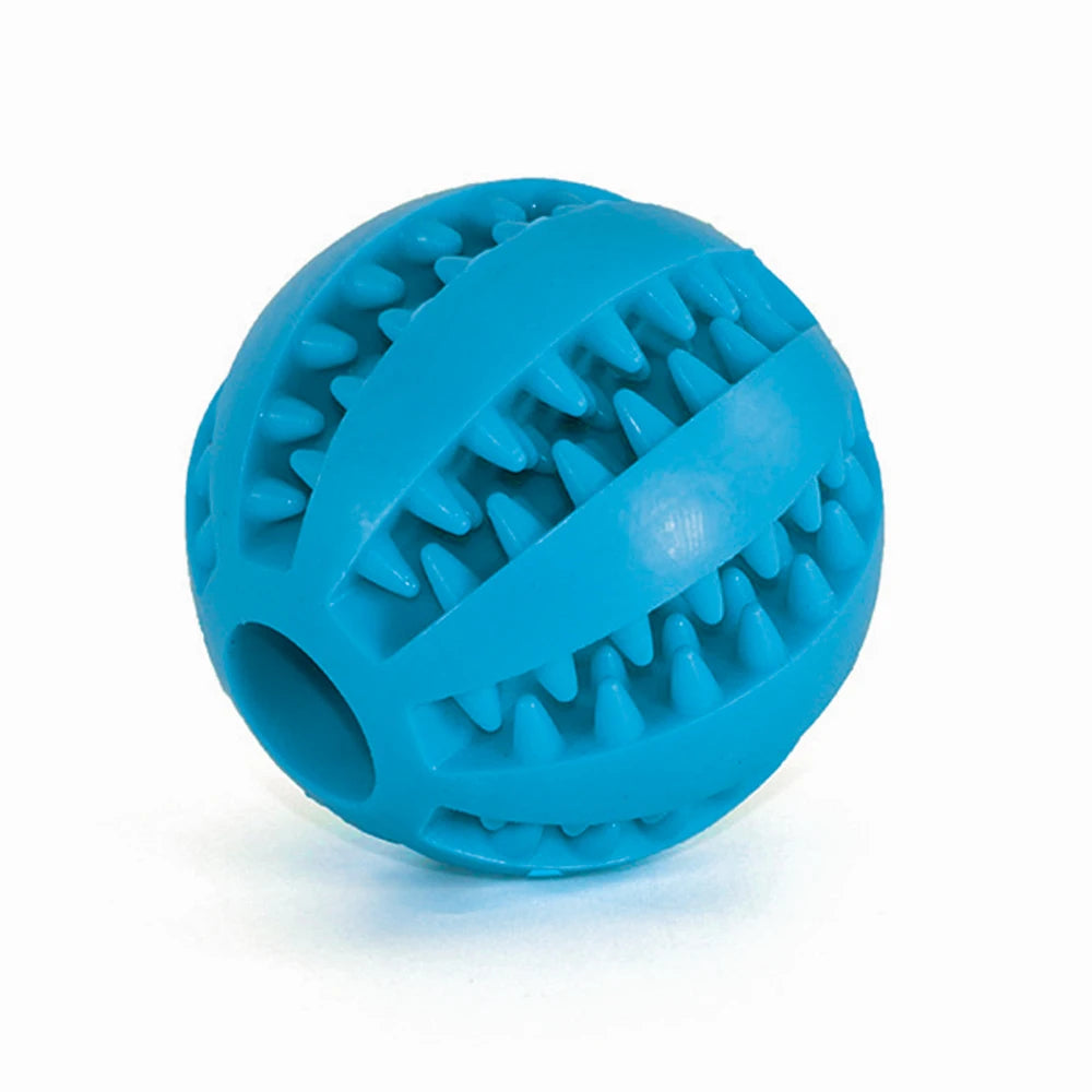 pelota interactiva para mascotas azul