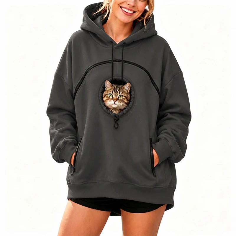 Sudadera con bolsillo para llevar a tu mascota
