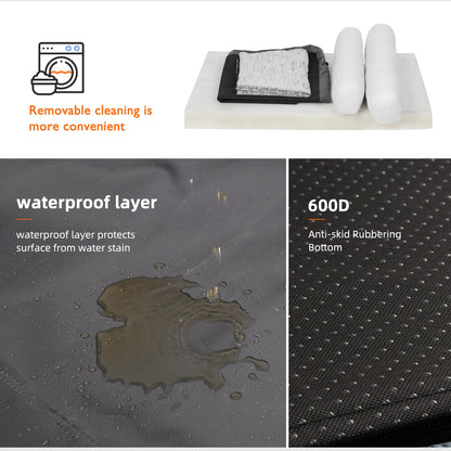 Cama Ortopédica Premium para Perros Grandes | Espuma Viscoelástica y Diseño Sofá en L