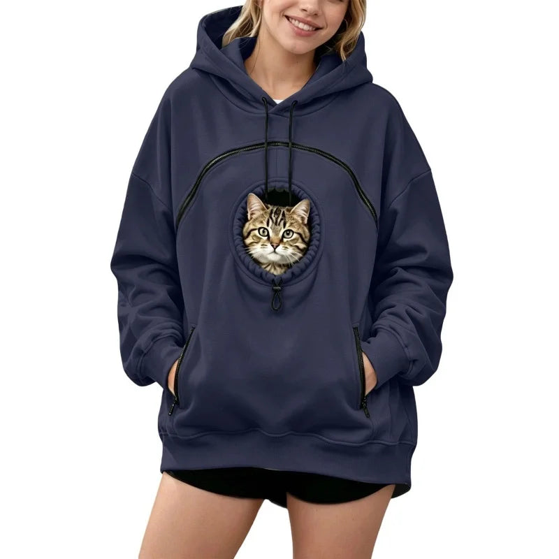 Sudadera con bolsillo para llevar a tu mascota