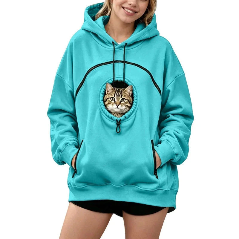 Sudadera con bolsillo para llevar a tu mascota